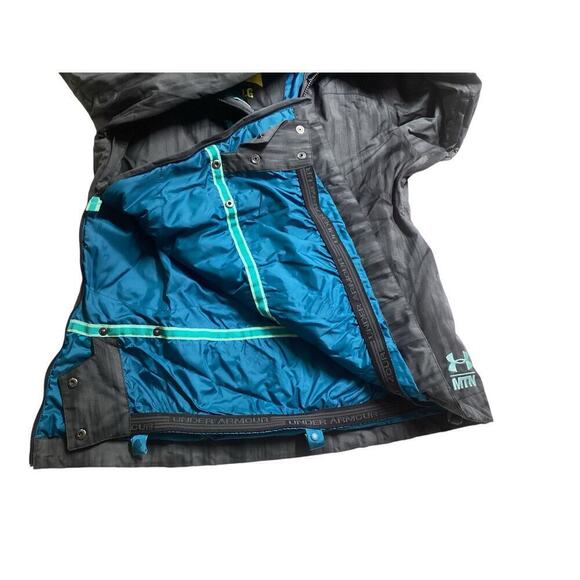 Under armour mtn down asymetrical 3/4 zip snowboard jacket unisex L - Picture 4 of 6
